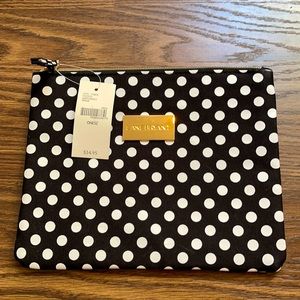 Lane bryant polka dotted travel bag/makeup bag NWT